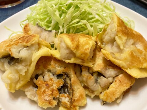 お好み焼き粉で簡単♡鱧（はも）のピカタ風♪